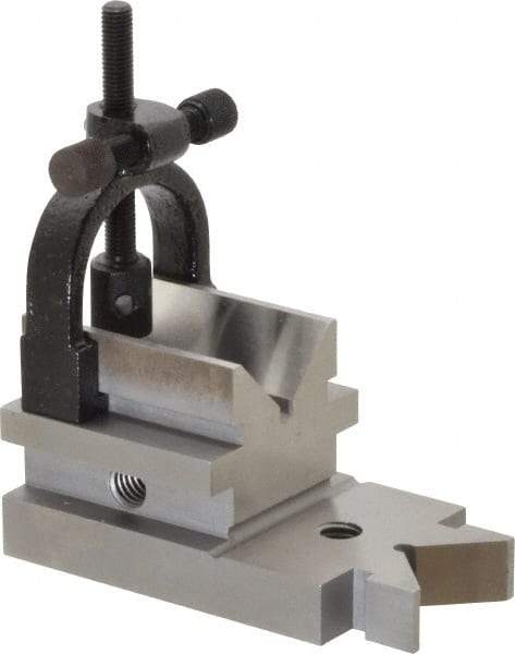 TESA Brown & Sharpe - 1-5/16" Max Capacity, 90° Angle, Steel V-Block - 3-19/32" Long x 1-7/8" Wide x 1-7/8" High, Sold as Individual - Americas Industrial Supply