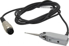 TESA Brown & Sharpe - 0.0118 Inch Maximum Measurement, Ball Bearing Type, Lever Gage Head - 90mm Body Length, 0.2% Linearity, 0.10 Micro m Repeatability, 2m Cable Length, 6.56 Ft. Cable Length, Angle, Miniature Size - Americas Industrial Supply
