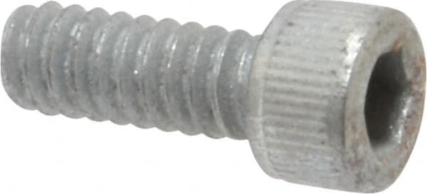 Value Collection - #6-32 UNC Hex Socket Drive, Socket Cap Screw - Alloy Steel, Zinc-Plated Finish, Fully Threaded, 3/8" Length Under Head - Americas Industrial Supply