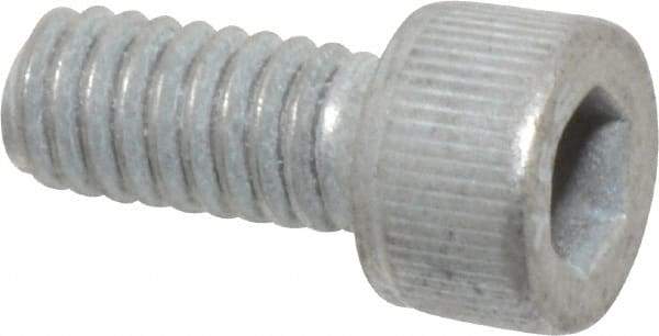 Value Collection - #8-32 UNC Hex Socket Drive, Socket Cap Screw - Alloy Steel, Zinc-Plated Finish, Fully Threaded, 3/8" Length Under Head - Americas Industrial Supply