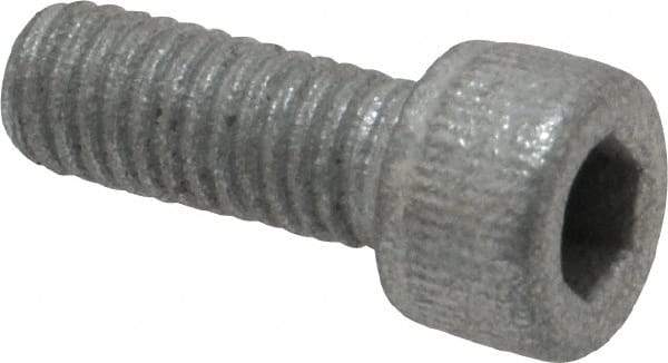 Value Collection - #10-32 UNF Hex Socket Drive, Socket Cap Screw - Alloy Steel, Zinc-Plated Finish, Fully Threaded, 1/2" Length Under Head - Americas Industrial Supply