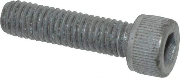 Value Collection - #10-32 UNF Hex Socket Drive, Socket Cap Screw - Alloy Steel, Zinc-Plated Finish, Fully Threaded, 3/4" Length Under Head - Americas Industrial Supply