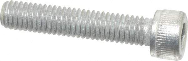 Value Collection - #10-32 UNF Hex Socket Drive, Socket Cap Screw - Alloy Steel, Zinc-Plated Finish, Fully Threaded, 1" Length Under Head - Americas Industrial Supply
