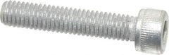 Value Collection - #10-32 UNF Hex Socket Drive, Socket Cap Screw - Alloy Steel, Zinc-Plated Finish, Fully Threaded, 1" Length Under Head - Americas Industrial Supply
