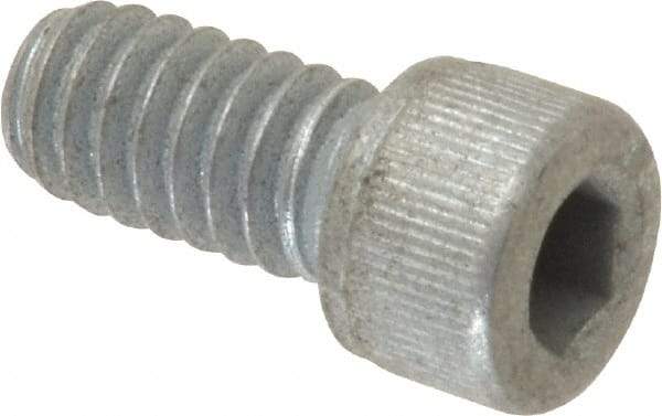Value Collection - 1/4-20 UNC Hex Socket Drive, Socket Cap Screw - Alloy Steel, Zinc-Plated Finish, Fully Threaded, 1/2" Length Under Head - Americas Industrial Supply