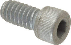 Value Collection - 1/4-20 UNC Hex Socket Drive, Socket Cap Screw - Alloy Steel, Zinc-Plated Finish, Fully Threaded, 1/2" Length Under Head - Americas Industrial Supply