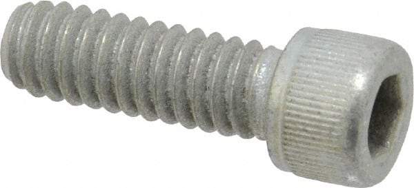 Value Collection - 1/4-20 UNC Hex Socket Drive, Socket Cap Screw - Alloy Steel, Zinc-Plated Finish, Fully Threaded, 3/4" Length Under Head - Americas Industrial Supply