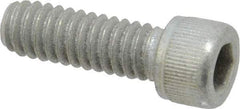 Value Collection - 1/4-20 UNC Hex Socket Drive, Socket Cap Screw - Alloy Steel, Zinc-Plated Finish, Fully Threaded, 3/4" Length Under Head - Americas Industrial Supply