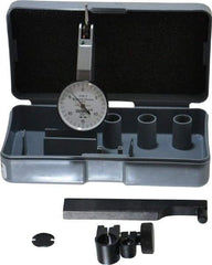TESA Brown & Sharpe - 0.03 Inch Range, 0.001 Inch Dial Graduation, Horizontal Dial Test Indicator - 1 Inch White Dial, 0-15-0 Dial Reading, Accurate to 0.0005 Inch - Americas Industrial Supply