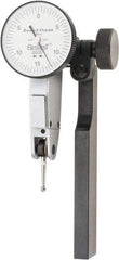 TESA Brown & Sharpe - 0.03 Inch Range, 0.0005 Inch Dial Graduation, Horizontal Dial Test Indicator - 1 Inch White Dial, 0-15-0 Dial Reading - Americas Industrial Supply