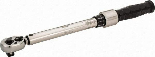 CDI - 3/8" Drive Micrometer Type Ratchet Head Torque Wrench - 30 In/Lb to 250 In/Lb Torque, 11" OAL - Americas Industrial Supply