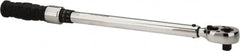 CDI - 1/2" Drive Click Type Adjustable Clicker Torque Wrench - 34 N/m to 197 N/m Torque, 19" OAL, 1.4 N/m Graduation - Americas Industrial Supply