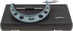 Mitutoyo - 7 to 8" Range, 0.001" Graduation, Mechanical Outside Micrometer - Ratchet Stop Thimble, Accurate to 0.0002" - Americas Industrial Supply