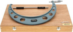 Mitutoyo - 11 to 12" Range, 0.001" Graduation, Mechanical Outside Micrometer - Ratchet Stop Thimble, Accurate to 0.00025" - Americas Industrial Supply