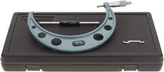 Mitutoyo - 7 to 8" Range, 0.0001" Graduation, Mechanical Outside Micrometer - Ratchet Stop Thimble, Accurate to 0.0002" - Americas Industrial Supply