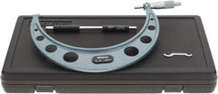 Mitutoyo - 8 to 9" Range, 0.0001" Graduation, Mechanical Outside Micrometer - Ratchet Stop Thimble, Accurate to 0.0002" - Americas Industrial Supply