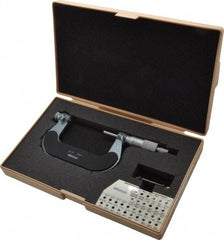 Mitutoyo - 2 to 3" Range, Mechanical Screw Thread Micrometer - Ratchet Stop Thimble, 0.001" Graduation, 0.0002" Accuracy - Americas Industrial Supply