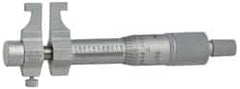 Mitutoyo - 25 to 50 mm Range, Carbide Satin Chrome Coated, Mechanical Inside Caliper Micrometer - 0.001 Inch Graduation, 0.01 mm Graduation, 0.006 mm Accuracy - Americas Industrial Supply