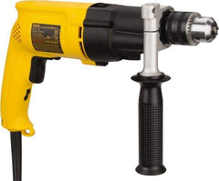 DeWALT - 120 Volt 1/2" Keyed Chuck Electric Hammer Drill - 0 to 19,000 & 0 to 46,000 BPM, 0 to 1,100 & 0 to 2,700 RPM, Reversible - Americas Industrial Supply