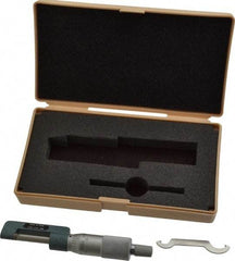 Mitutoyo - 0 to 1" Range, Mechanical Hub Micrometer - 0.001" Graduation, 0.0001" Accuracy - Americas Industrial Supply