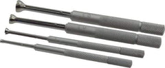 Mitutoyo - 1/8 to 1/2 Inch Measurement, Small Hole Gage Set - 90, 97.6, 102.8 and 108mm Long, Half Ball, Includes Pouch - Americas Industrial Supply