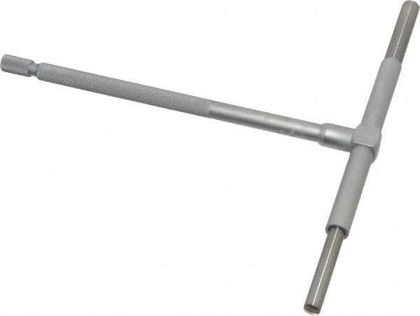 Mitutoyo - 3-1/2 to 6 Inch, 5.9055 Inch Overall Length, Telescoping Gage - Satin Chrome Finish - Americas Industrial Supply