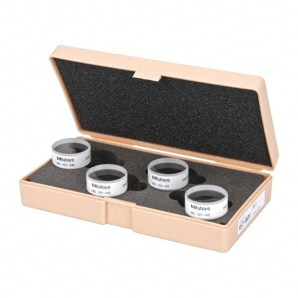 Mitutoyo - Micrometer Optical Parallels - 0 to 1mm, Use with Micrometers - Americas Industrial Supply