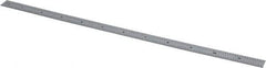 Mitutoyo - 12" Long, 1/100, 1/64, 1/32, 1/10" Graduation, Flexible Stainless Steel Rule - 5R Graduation Style, 1/2" Wide, Silver, Satin Chrome Finish - Americas Industrial Supply