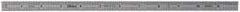 Mitutoyo - 12" Long, 1/64, 1/50, 1/32, 1/10" Graduation, Flexible Stainless Steel Rule - 3R Graduation Style, 1/2" Wide, Silver, Satin Chrome Finish - Americas Industrial Supply