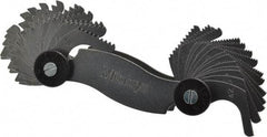 Mitutoyo - 30 Leaf, 4 to 42 TPI Range, Screw Pitch Gage - 60° Thread Angle - Americas Industrial Supply