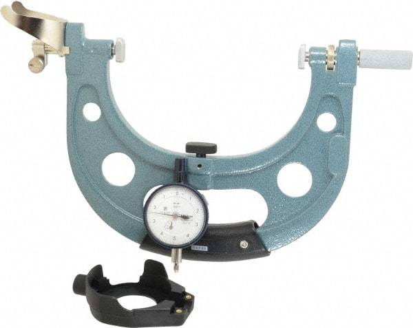 Mitutoyo - 5 to 6 Inch, Snap Gage - 0.0001 Inch Graduation, Dial Display - Americas Industrial Supply