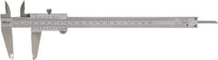 Mitutoyo - 0 to 8" Stainless Steel Vernier Caliper - 0.02mm Graduation, 50mm Jaw Depth, 0.03mm Accuracy - Americas Industrial Supply