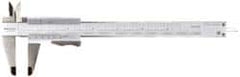 Mitutoyo - 0 to 8" Stainless Steel Vernier Caliper - 0.02mm Graduation, 50mm Jaw Depth, 0.03mm Accuracy - Americas Industrial Supply