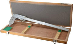 Mitutoyo - 0 to 12" Stainless Steel Vernier Caliper - 0.0010" Graduation, 90mm Jaw Depth, 0.002" Accuracy - Americas Industrial Supply