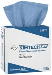 Kimtech - Dry Clean Room/Lab/Critical Task Wipes - Pop-Up, 16-3/4" x 8-3/4" Sheet Size, Blue - Americas Industrial Supply