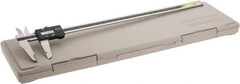 Mitutoyo - 0 to 600mm Range, 0.01mm Resolution, Electronic Caliper - Stainless Steel with 90mm Stainless Steel Jaws, 0.03mm Accuracy, SPC Output - Americas Industrial Supply