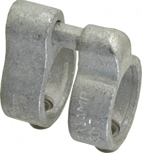 Kee - 1-1/4" Pipe, Malleable Iron Gate Hinge Fitting - Galvanized Finish - Americas Industrial Supply