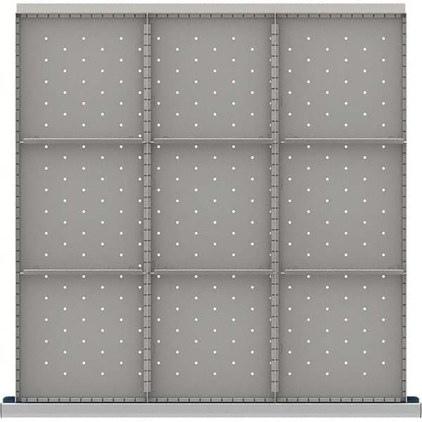 LISTA - 9-Compartment Drawer Divider Layout for 3.15" High Drawers - Americas Industrial Supply