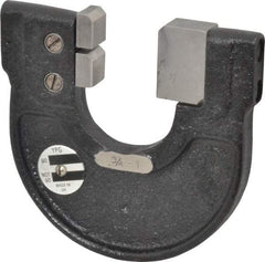 YPG - 3/4 to 1 Inch, Cast Iron 3 Frame Snap Gage - 0.0001 Inch Graduation, Hardened Tool Steel Anvil - Americas Industrial Supply