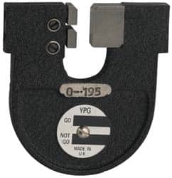YPG - 0.195 Inch, Cast Iron MC00 Frame Snap Gage - Hardened Tool Steel Anvil - Americas Industrial Supply