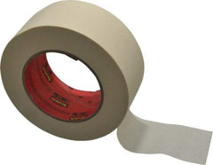 3M - 2" Wide x 60 Yd Long Tan Paper Masking Tape - Series 213, 6 mil Thick, 27 In/Lb Tensile Strength - Americas Industrial Supply