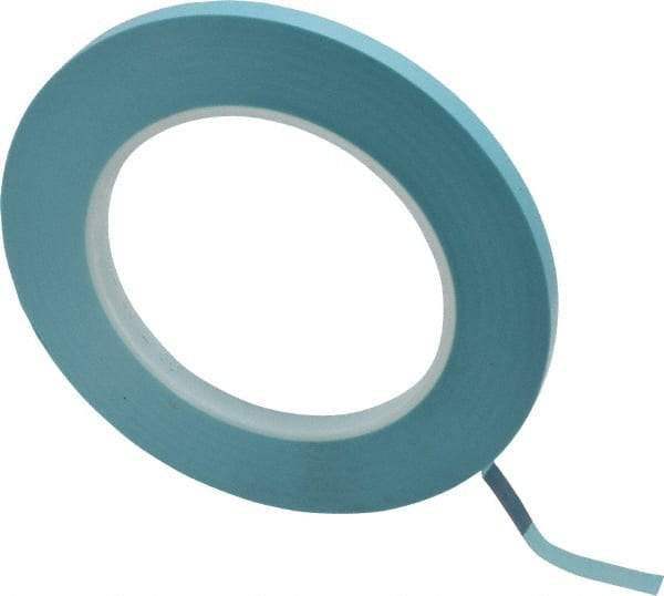 3M - 1/4" Wide x 60 Yd Long Blue Polypropylene Film Masking Tape - Series 215, 4.8 mil Thick, 15 In/Lb Tensile Strength - Americas Industrial Supply