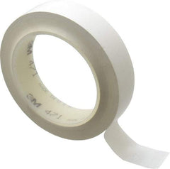 3M - White Solid Color Vinyl Tape - 1" Wide x 108' Long x 5.2 mil Thick, General Traffic - Americas Industrial Supply