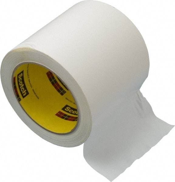 3M - White Solid Color Vinyl Tape - 4" Wide x 108' Long x 5.2 mil Thick, General Traffic - Americas Industrial Supply