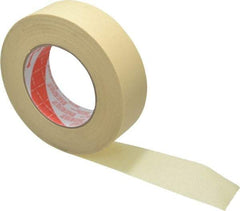 3M - 1-1/2" Wide x 60 Yd Long Tan Paper Masking Tape - Series 2380, 7.2 mil Thick, 28 In/Lb Tensile Strength - Americas Industrial Supply