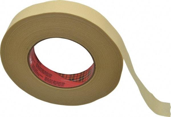 3M - 1" Wide x 60 Yd Long Tan Paper Masking Tape - Series 2693, 7.9 mil Thick, 29 In/Lb Tensile Strength - Americas Industrial Supply