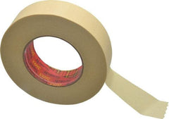 3M - 1-1/2" Wide x 60 Yd Long Tan Paper Masking Tape - Series 2693, 7.9 mil Thick, 29 In/Lb Tensile Strength - Americas Industrial Supply