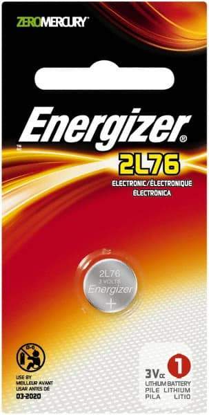 Energizer - Size 2L76, Lithium, Photo Battery - 3 Volts, Button Tab Terminal, CR11108, IEC Regulated - Americas Industrial Supply