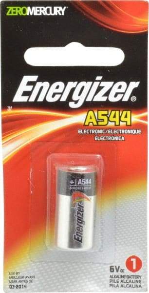 Energizer - Size A544, Alkaline, Photo Battery - 6 Volts, Flat Terminal, 4LR44, ANSI, IEC, NEDA Regulated - Americas Industrial Supply