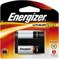 Energizer - Size 2CR5, Lithium, Photo Battery - 6 Volts, Flat Terminal, 2CR5, IEC Regulated - Americas Industrial Supply